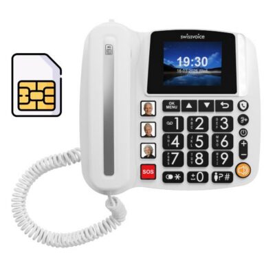 SWISSVOICE TELEFONO FISSO Xtra 4G SIM
