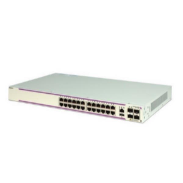 Fixed GigE 1RU chassis, WebSmart+, 24 RJ-45 PoE 10/100/1G BaseT, 2 SFP (1/10G)