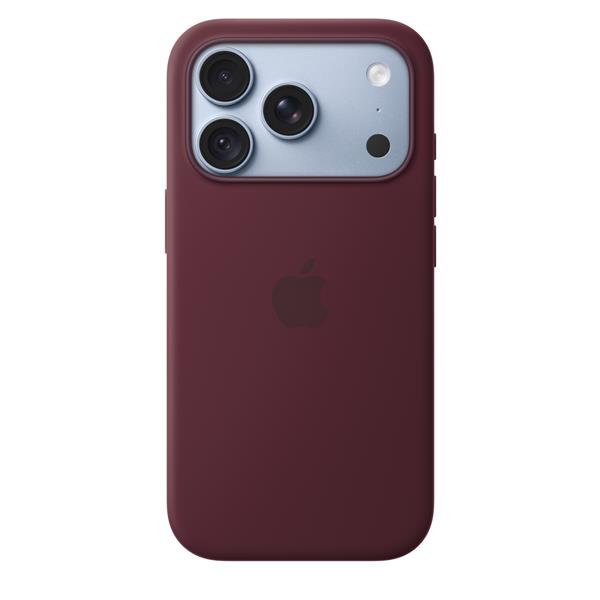 Custodia MagSafe in silicone per iPhone 18 Pro - Borgogna