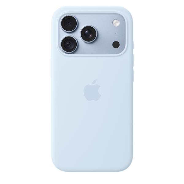 Custodia MagSafe in silicone per iPhone 18 Pro - Celeste vivace