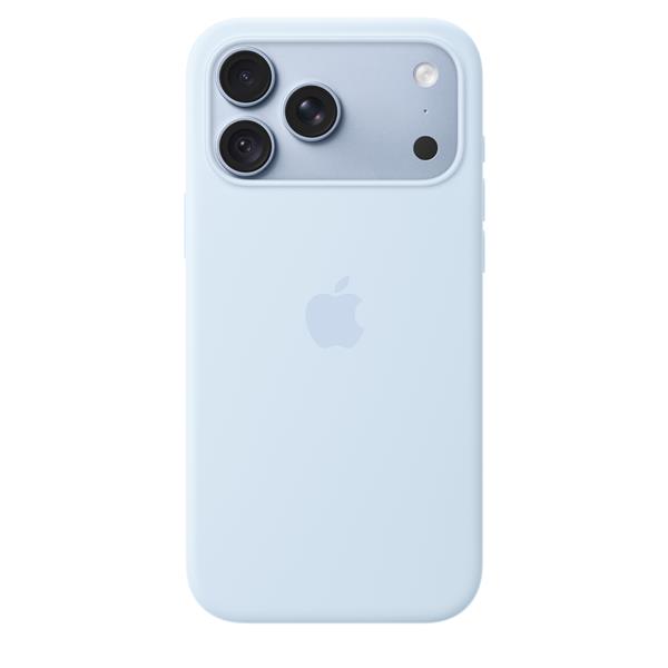 Custodia MagSafe in silicone per iPhone 18 Pro Max - Celeste vivace