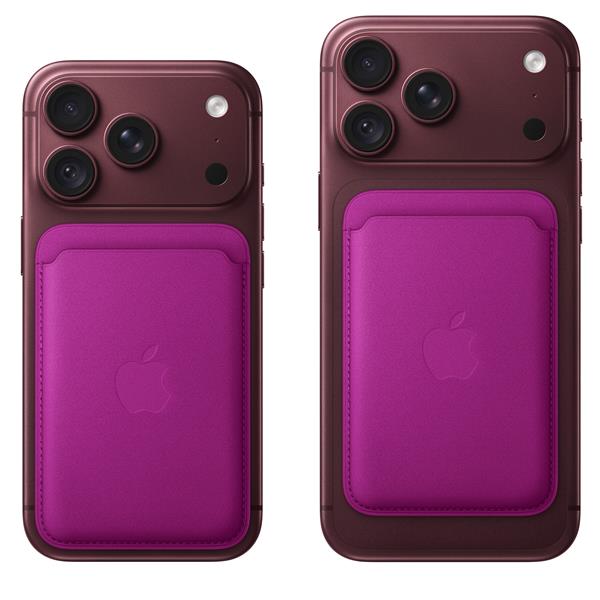 Portafoglio MagSafe in tessuto FineWoven per iPhone - Magenta