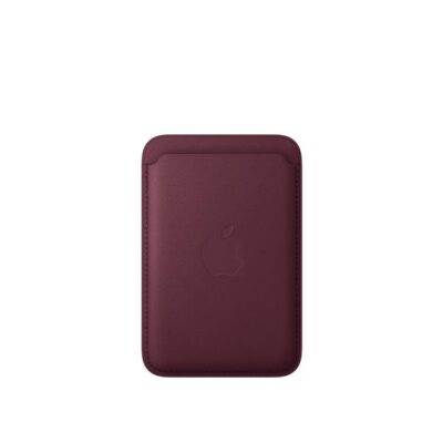 Portafoglio MagSafe in tessuto FineWoven per iPhone - Borgogna