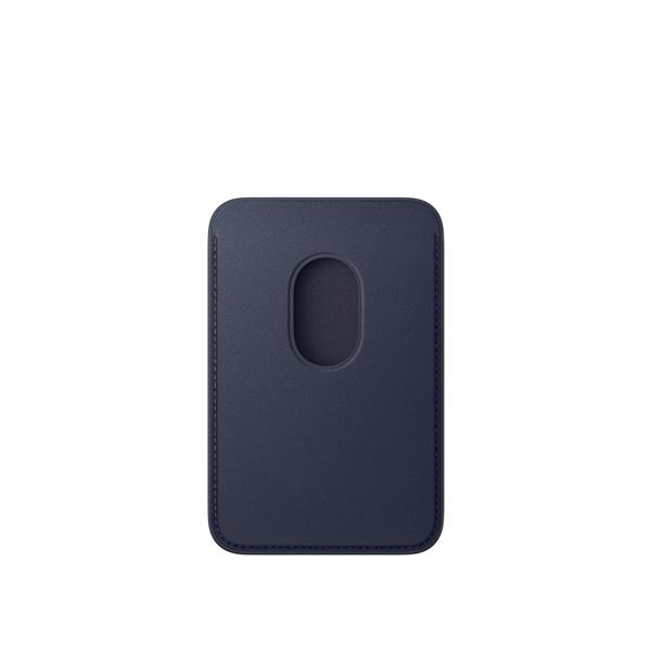 Portafoglio MagSafe in tessuto FineWoven per iPhone - Blu navy