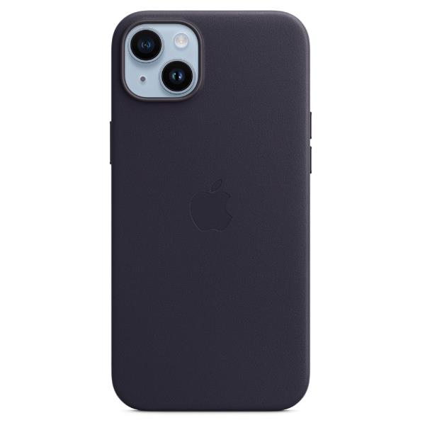 iPhone 14 Plus Leather Case with MagSafe - Midnight