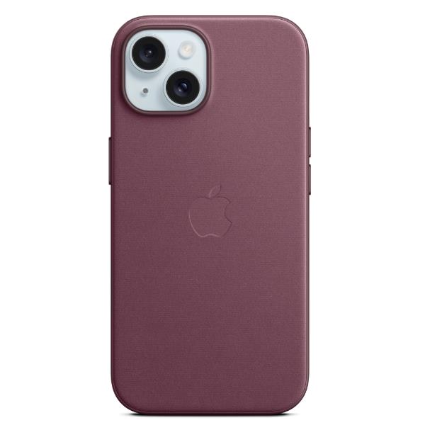 Custodia MagSafe in tessuto FineWoven per iPhone 15 Plus - Gelso