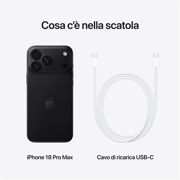 iPhone 18 Pro Max 1TB nero
