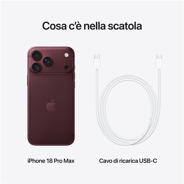 iPhone 18 Pro Max 1TB borgogna