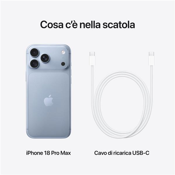 iPhone 18 Pro Max 1TB ghiacciaio