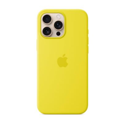 Custodia MagSafe in silicone per iPhone 16 Pro Max - Giallo carambola