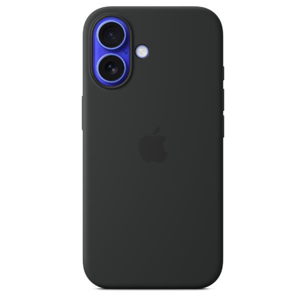 Custodia MagSafe in silicone per iPhone 16 Plus - Nero