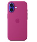 Custodia MagSafe in silicone per iPhone 16 Plus - Fucsia