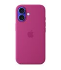 Custodia MagSafe in silicone per iPhone 16 - Fucsia