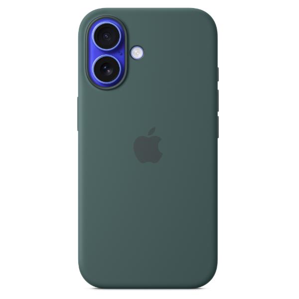 Custodia MagSafe in silicone per iPhone 16 Plus - Verde lago