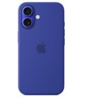 Custodia MagSafe in silicone per iPhone 16 - Blu oltremare