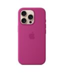Custodia MagSafe in silicone per iPhone 16 Pro - Fucsia