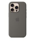 Custodia MagSafe in silicone per iPhone 16 Pro - Grigio pietra