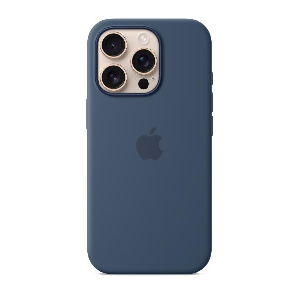 Custodia MagSafe in silicone per iPhone 16 Pro - Denim