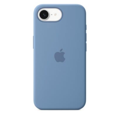 Custodia in silicone per iPhone 16e - Blu inverno