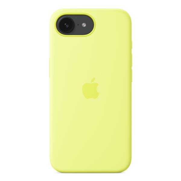 Custodia in silicone per iPhone 16e - Giallo neon