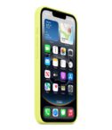 Custodia in silicone per iPhone 16e - Giallo neon