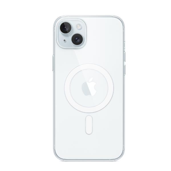 Custodia MagSafe trasparente per iPhone 15 Plus