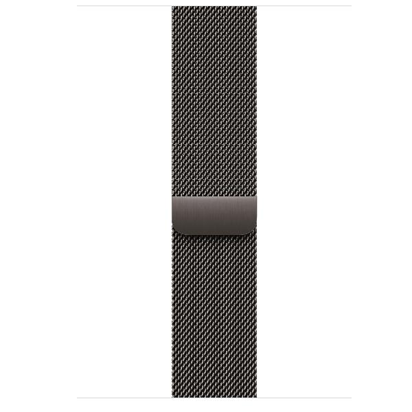 Loop in maglia milanese ardesia (46 mm) - S/M