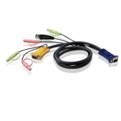 Cavo KVM USB con SPHD 3in1 e Audio – 1,8 m
