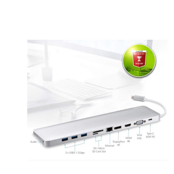 USB-C Multiport Dock with Power Pass-Through