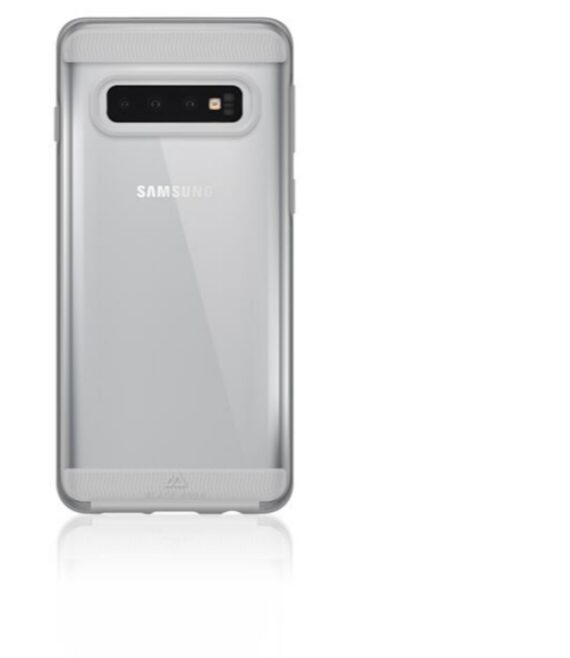 AIR ROBUST - Cover Ultra protettiva in TPU trasparente e finiture colore trasparente opache bordi rialzati compatibile con Samsung Galaxy S10