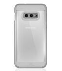 AIR ROBUST - Cover Ultra protettiva in TPU trasparente e finiture colore trasparente opache bordi rialzati compatibile con Samsung Galaxy S10e