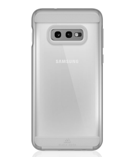 AIR ROBUST - Cover Ultra protettiva in TPU trasparente e finiture colore trasparente opache bordi rialzati compatibile con Samsung Galaxy S10e