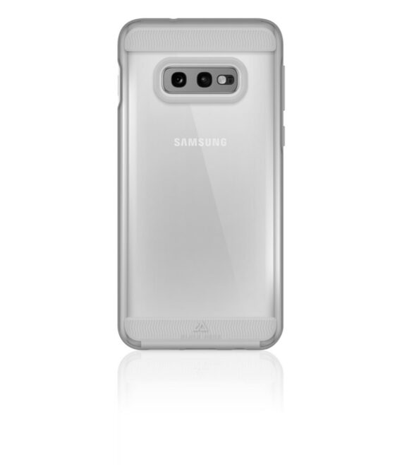 AIR ROBUST - Cover Ultra protettiva in TPU trasparente e finiture colore trasparente opache bordi rialzati compatibile con Samsung Galaxy S10e