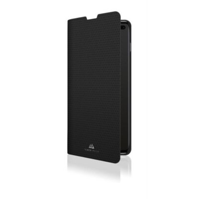 BOOKLET - Custodia a libro in pelle sintetica colore nero, funzione stand slot per carte e chiusura magnetica compatibile con Samsung Galaxy S10