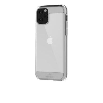 AIR ROBUST - Cover Ultra protettiva in TPU trasparente e finiture colore trasparente opache bordi rialzati compatibile con Apple iPhone 11 Pro Max