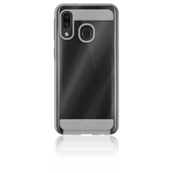 AIR ROBUST - Cover Ultra protettiva in TPU trasparente e finiture colore trasparente opache bordi rialzati compatibile con Samsung Galaxy A20e