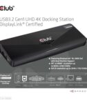 USB3.2 Gen1 UHD 4K Docking Station DisplayLink® Certified