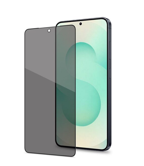 PRIVACY FULL GLASS - Vetro 9H con effetto Privacy e bordo colorato nero compatibile con Samsung Galaxy S26+ 5G