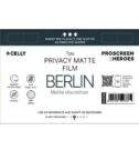 PROFILMPRO PRIVACY MATTE - Pellicola trasparente da 5 pezzi con finitura opaca con effetto Privacy compatibile con il plotter ProScreenPro - BERLIN (PROSCREEN ZHEROES)