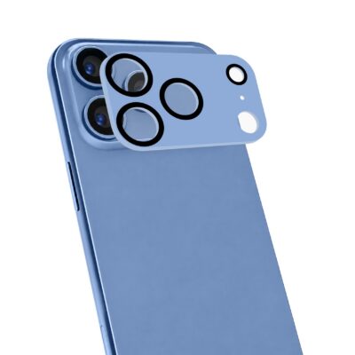 CAMERAPRO1201 - Vetro 9H doppio trattamento per la protezione della fotocamera, match in color,colore Light Blue,compatibile x iPhone 18 Pro Max/iPhone 17 Pro Max [IPHONE 18 CASES]