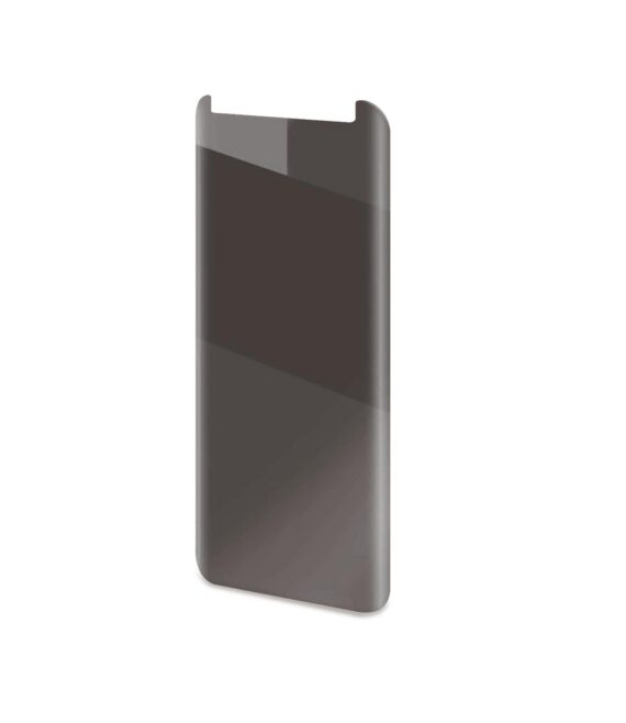 PRIVACY 3D GLASS - Vetro 9H con bordo colorato nero per schermo curvo con effetto Privacy compatibile con Samsung Galaxy S9+