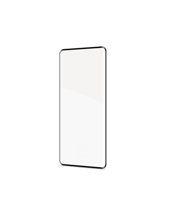 3DGLASS - Vetro 9H con bordo colorato nero per schermo curvo compatibile con Samsung Galaxy S20