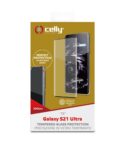 3DGLASS - Vetro 9H con bordo colorato nero per schermo curvo compatibile con Samsung Galaxy S21 Ultra 5G/ Galaxy S21 Ultra 5G Enterprise Edition