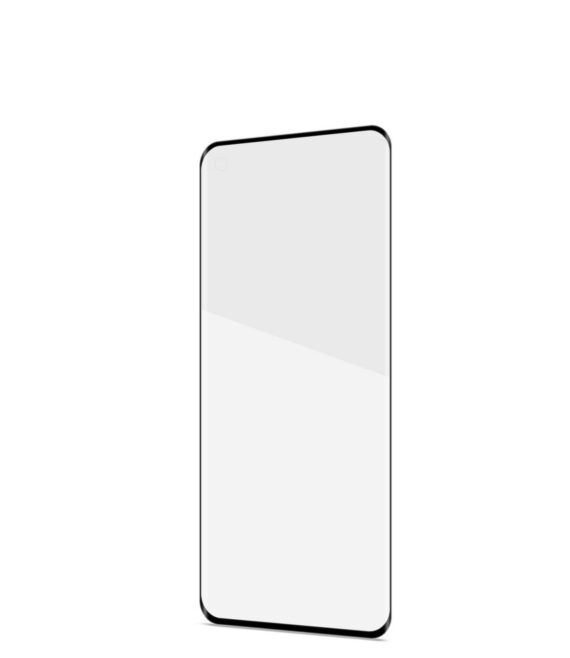 3DGLASS - Vetro 9H con bordo colorato nero per schermo curvo compatibile con Oppo Find X3 Pro 5G/ Find X3 5G