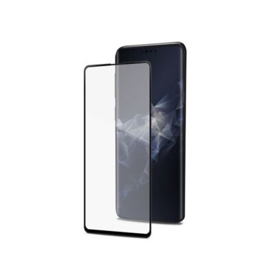 3DGLASS - Vetro 9H con bordo colorato nero per schermo curvo compatibile con Samsung Galaxy S10