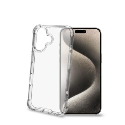 ARMOR - Cover rigida trasparente con bordi corrazzati e angoli rinforzati compatibile con Apple iPhone 16 [IPHONE 16 CASES]