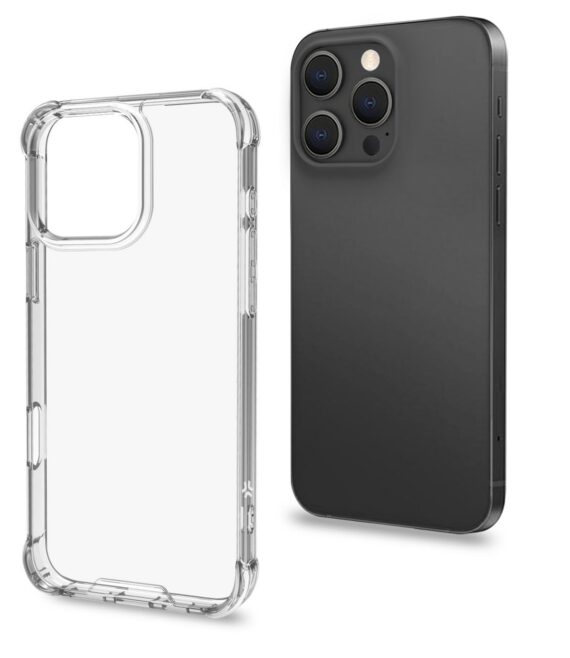 ARMOR - Cover rigida trasparenti con bordi corrazzati e angoli rinforzati compatibile con Apple iPhone 16 Pro Max [IPHONE 16 CASES]