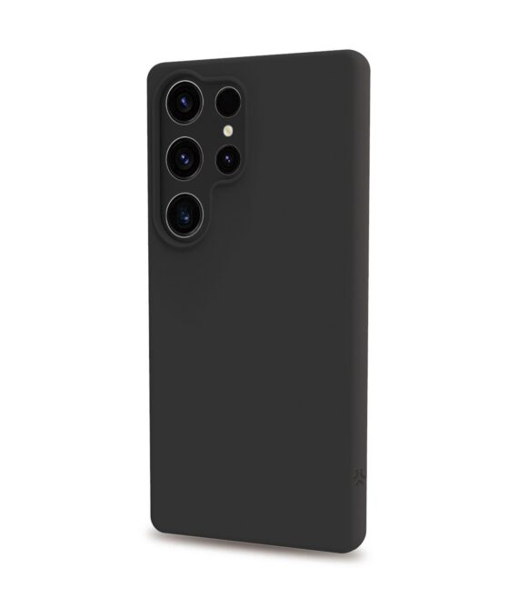 CROMO - Cover in morbido TPU con finitura soft touch colore nero compatibile con Samsung Galaxy S25 Ultra 5G/ Galaxy S25 Ultra 5G Enterprise Edition