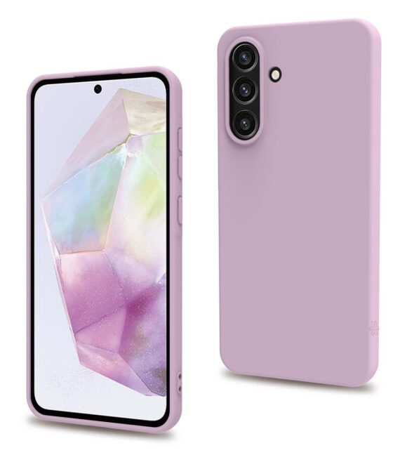CROMO - Cover in morbido TPU con finitura soft touch colore rosa compatibile con Samsung Galaxy A36 5G/ Galaxy A36 5G Enterprise Edition