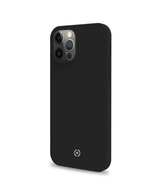 CROMO - Cover in morbido TPU con finitura soft touch colore nero compatibile con Apple iPhone 12 Pro Max